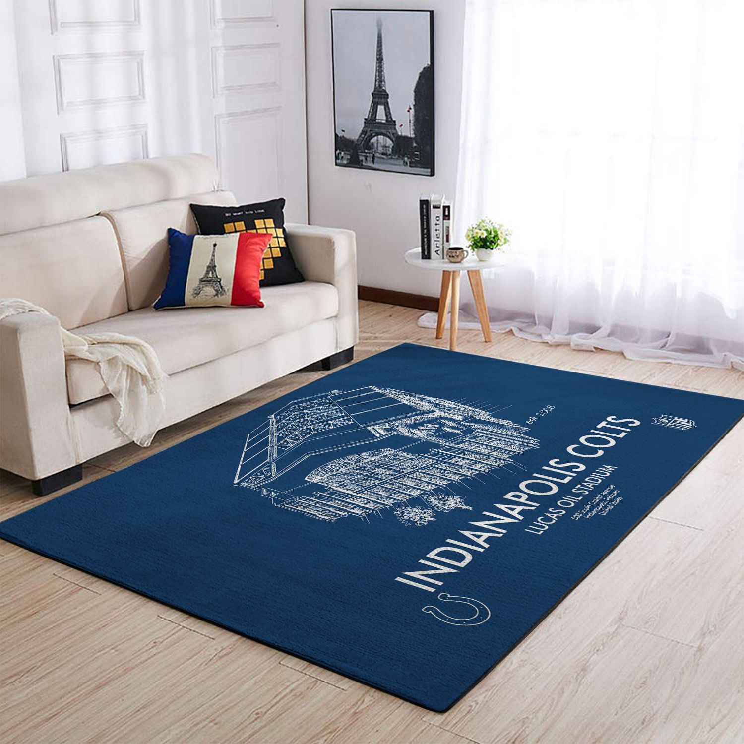 Indianapolis Colts Edition Carpet & Area Rug Living Room Rug Home Decor V3847