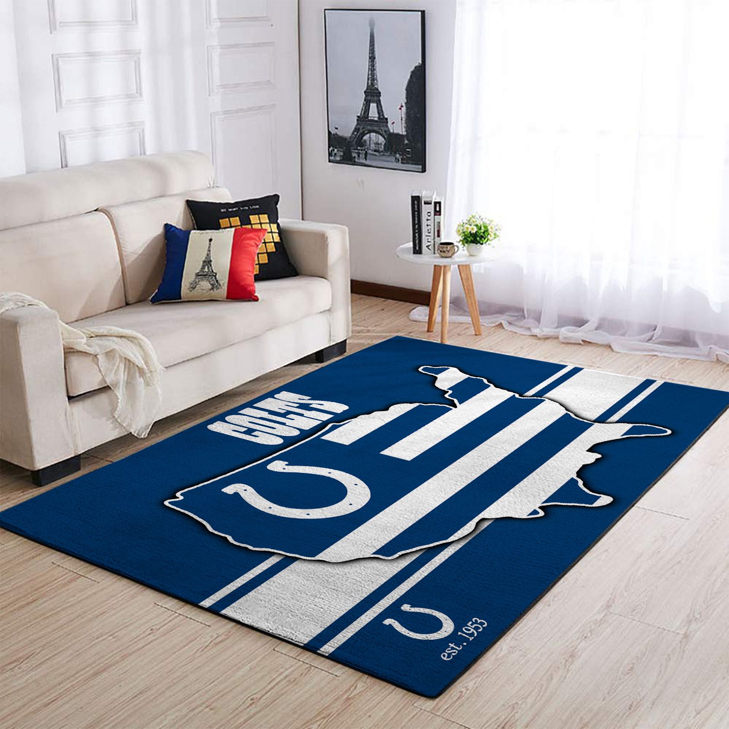 Indianapolis Colts Edition Carpet & Area Rug Living Room Rug Home Decor V2153