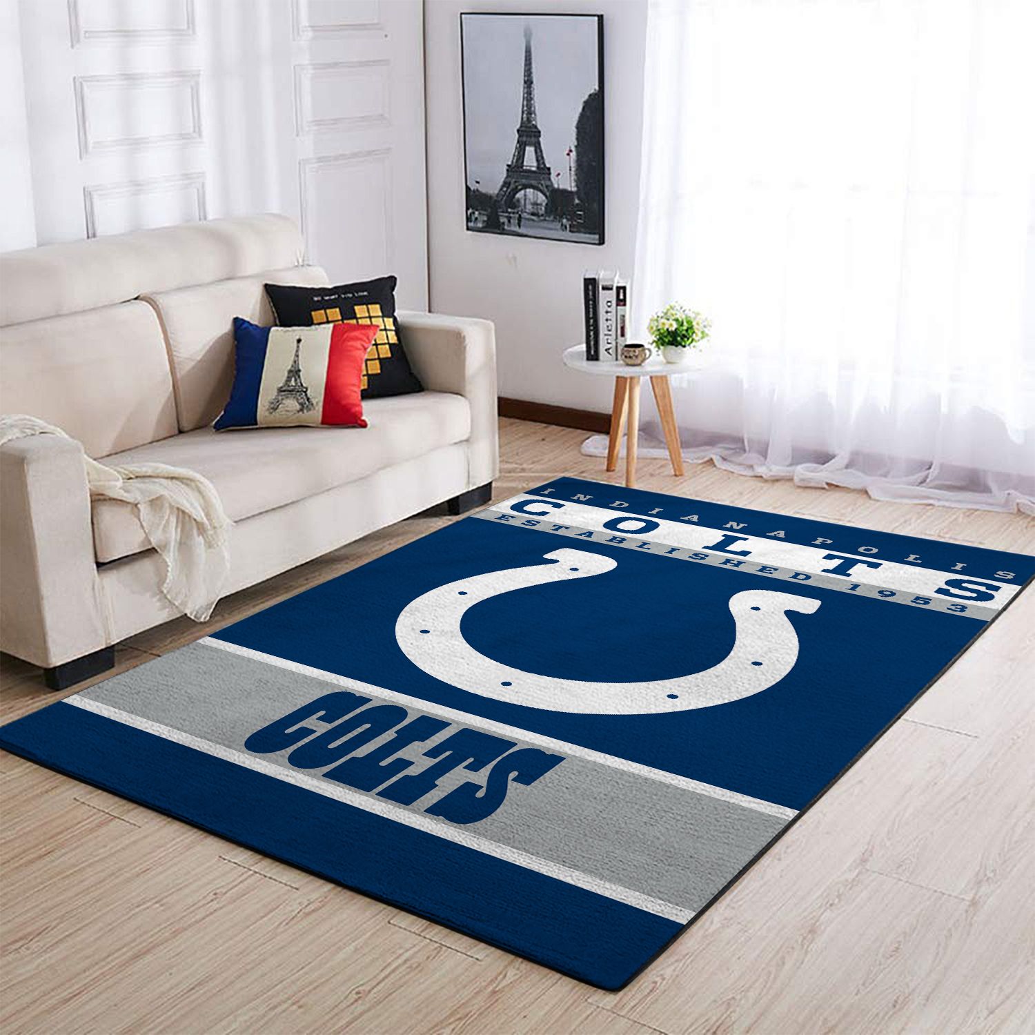 Indianapolis Colts Edition Carpet & Area Rug Living Room Rug Home Decor V3641