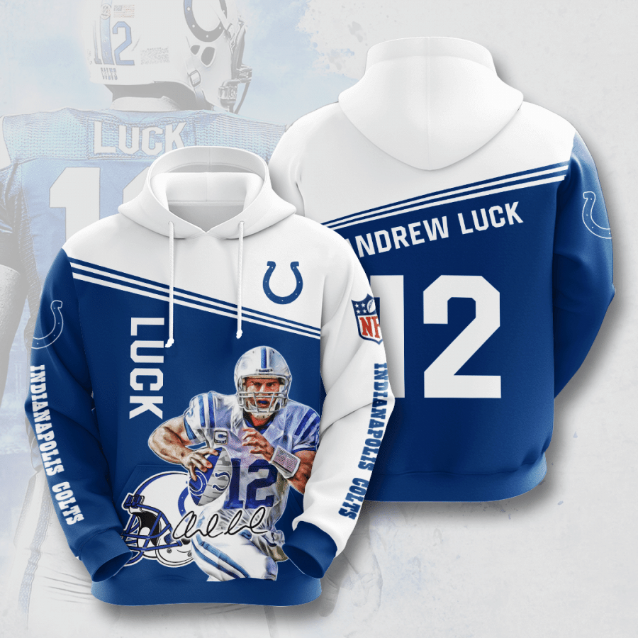 Indianapolis Colts No838 Custom Hoodie 3D Hoodie 3D Pullover Zip Hoodie 3D