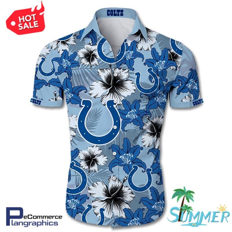 Indianapolis Colts Aloha Shirt Hawaiian Aloha Shirt Hawaiian Shorts Beach Short Shirt