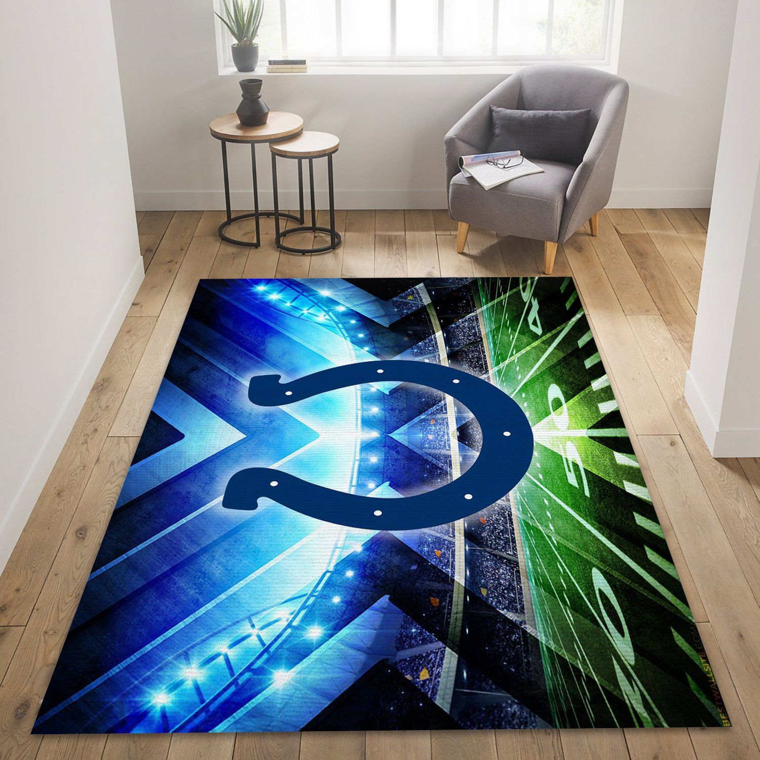 Indianapolis Colts Rug Living Room And Bed Room Rug Home Us Decor