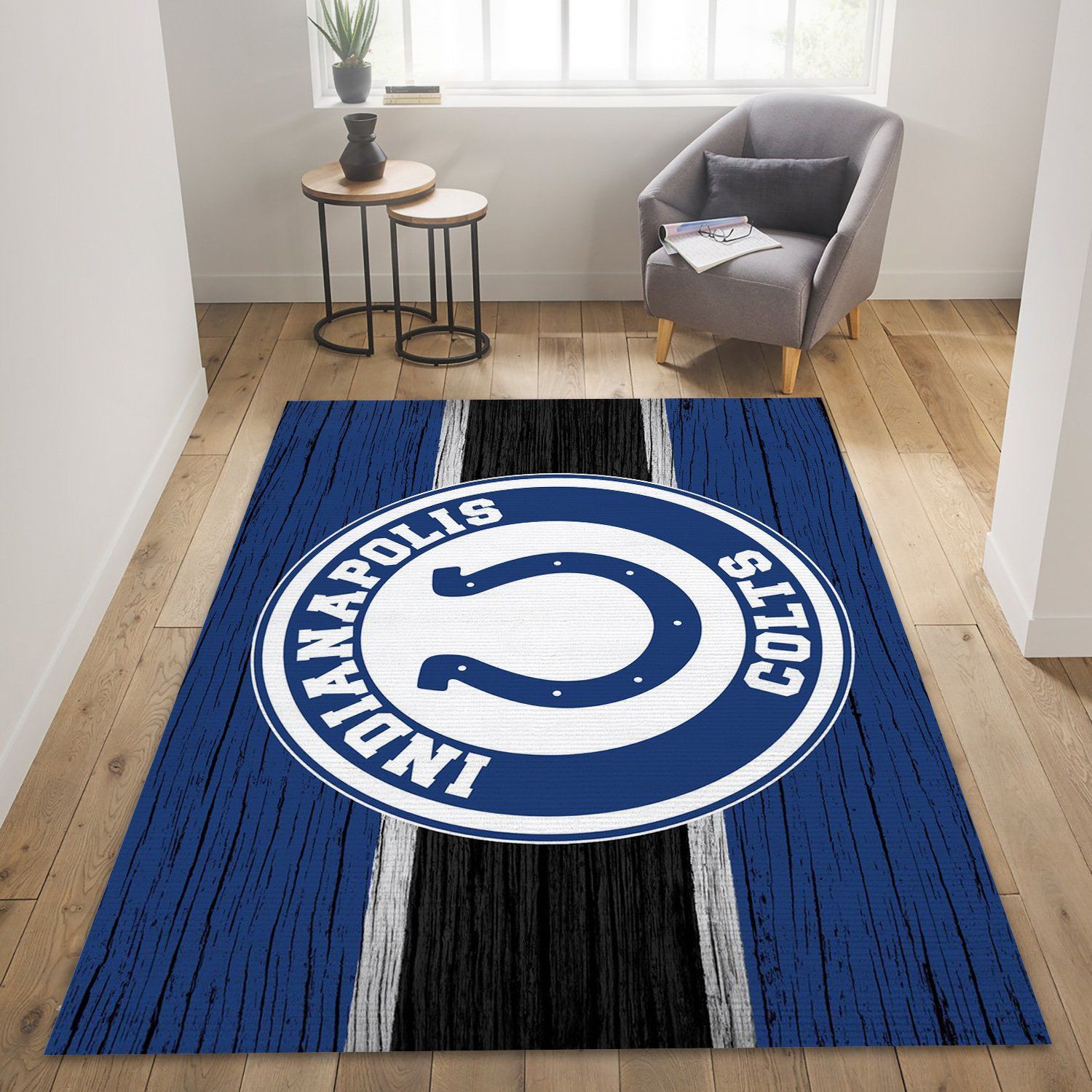 Indianapolis Colts Area Rug Living Room And Bed Room Rug Home Decor Floor Decor