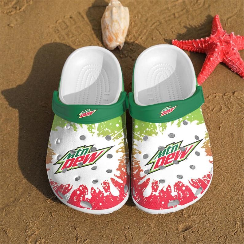 Mountain Dew Crocband Clog Comfortable For Mens And Womens Classic Clog Water Shoes Mountain Dew Lovers Crocs V4