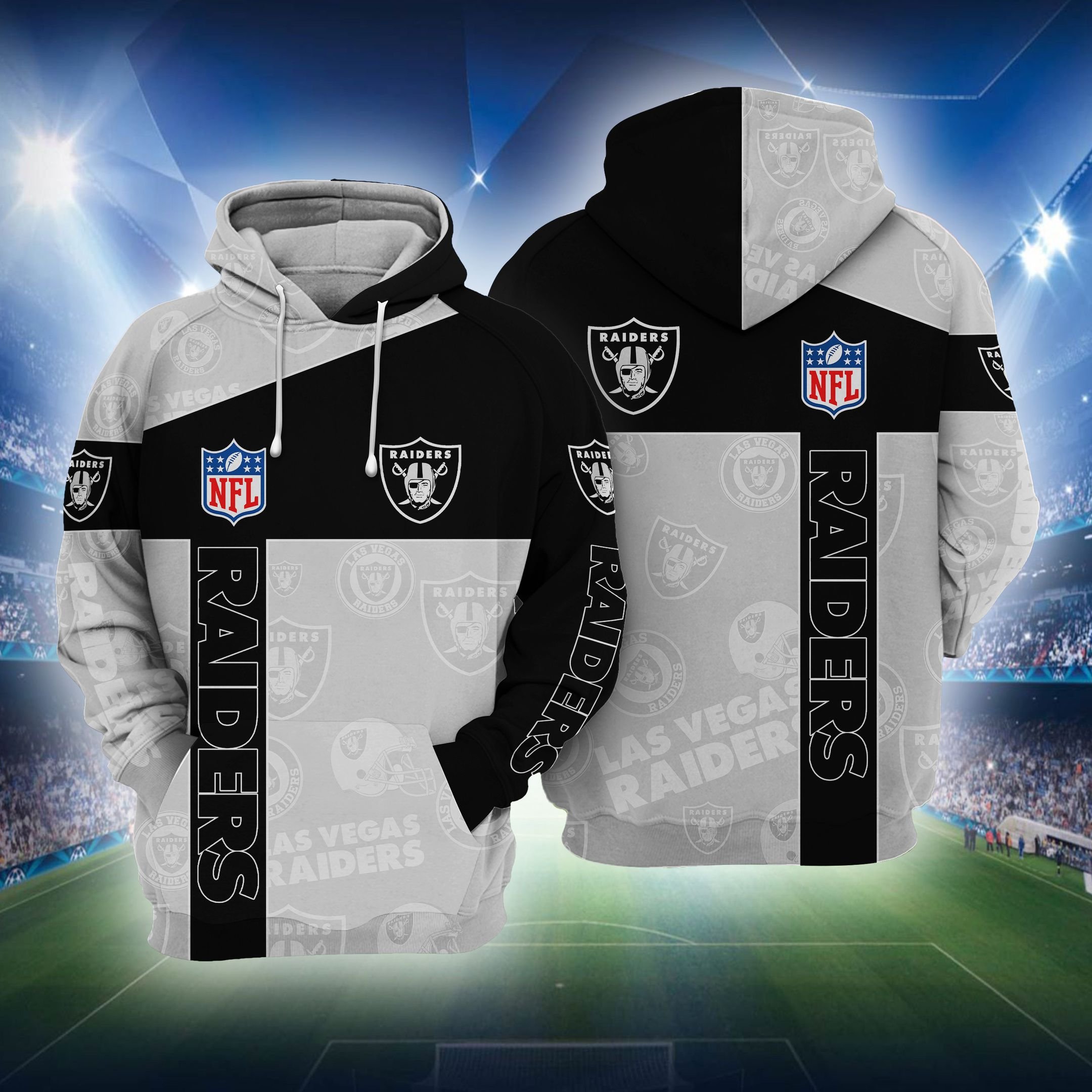 National Football Hoodie – Football For L. Raiders Fan Hoodie 3D For Men For Women