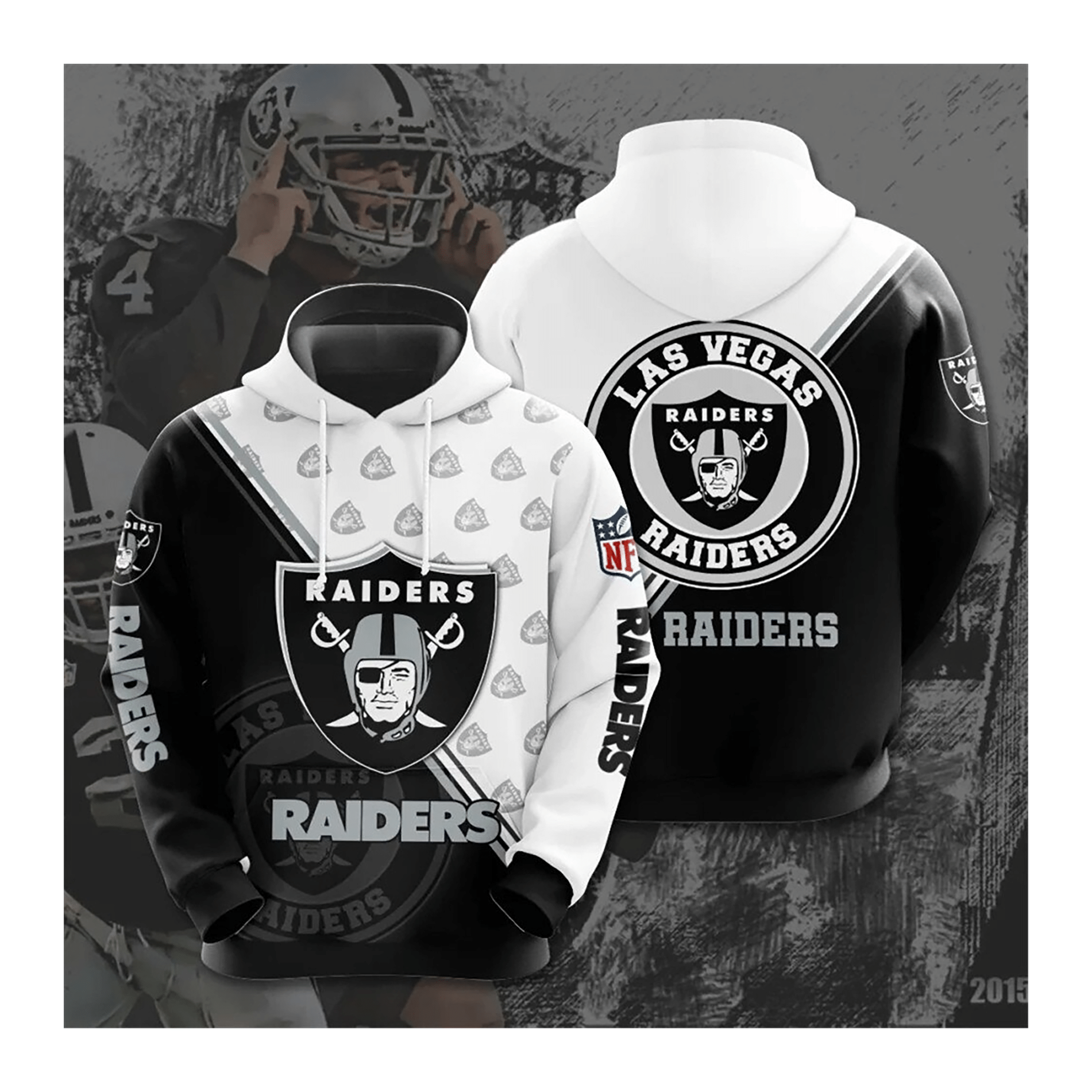 National Football Hoodie – L. Raiders Hoodies Cute Pattern Sweatshirt For Fans Men & Women