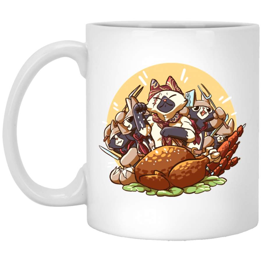 Meowscular Chef Bae White Mug