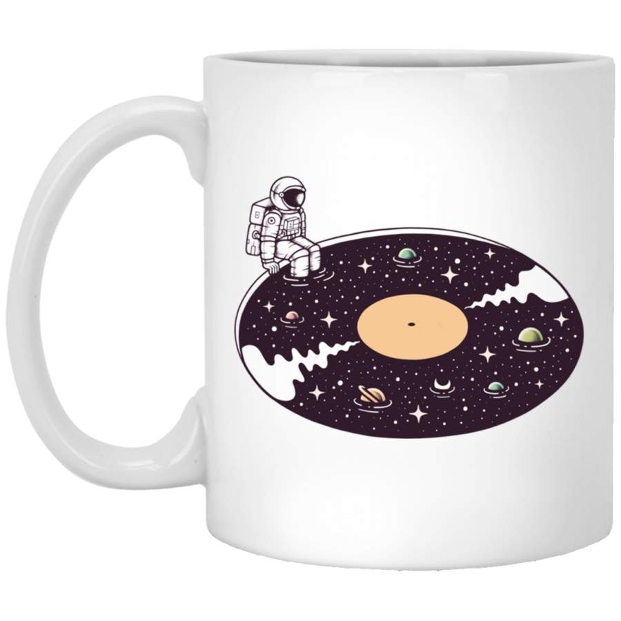 Cosmic Sound Fitted White Mug