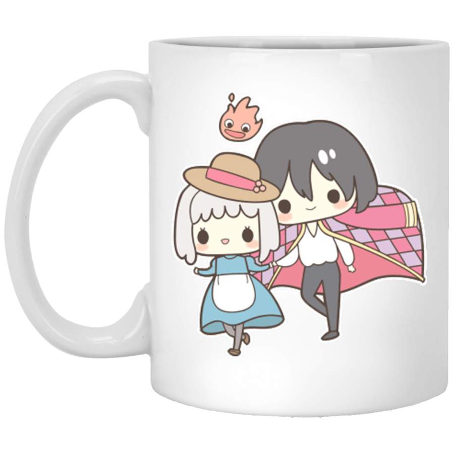 Howls Moving Castle Studio Ghibli White Mug