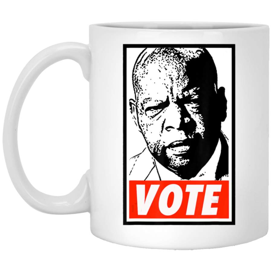 John Lewis – Vote T-Shirt White Mug