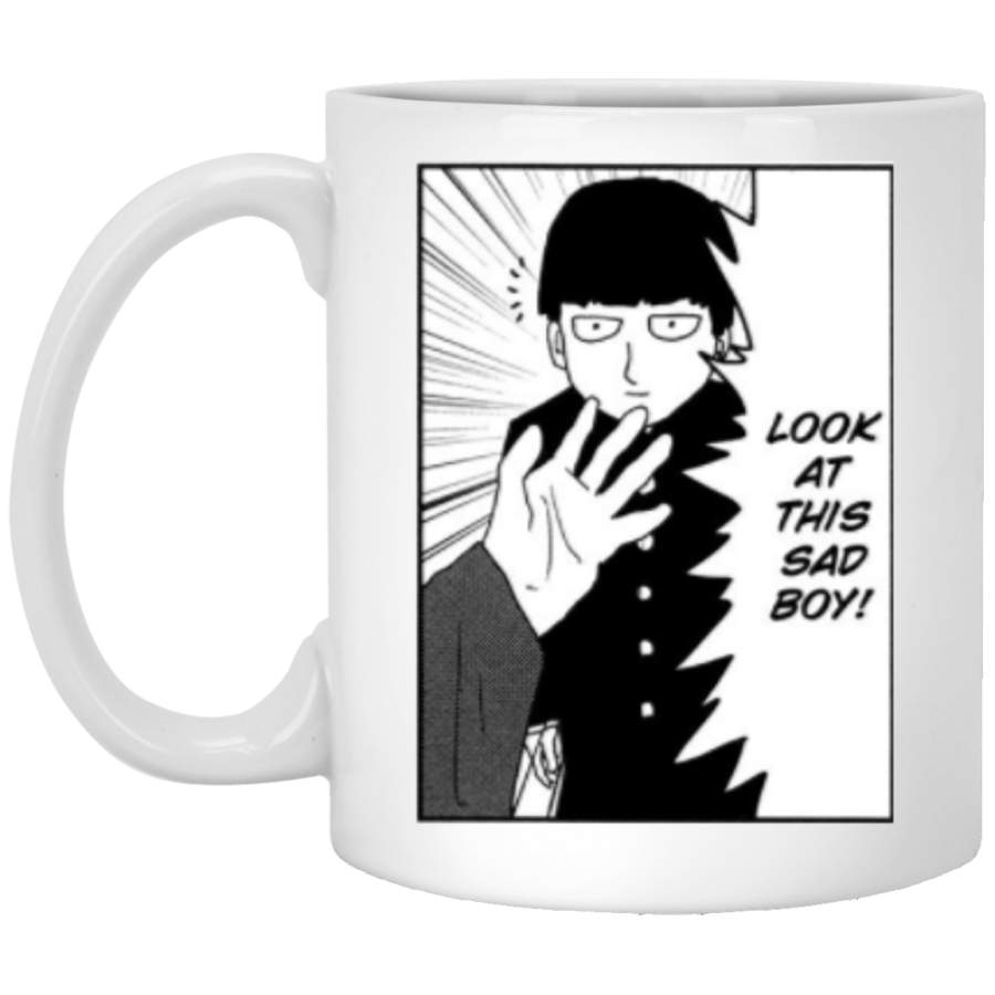 a sad boy Classic White Mug