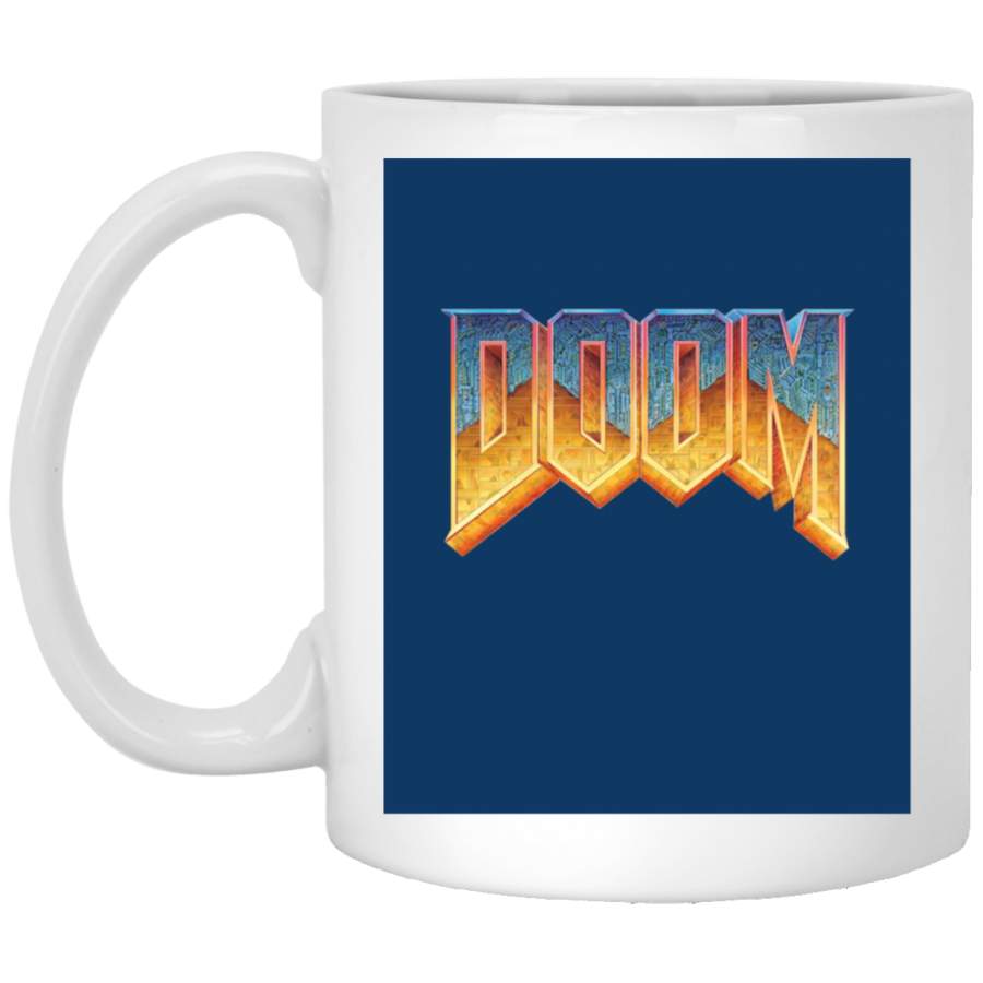 Doom Graphic White Mug