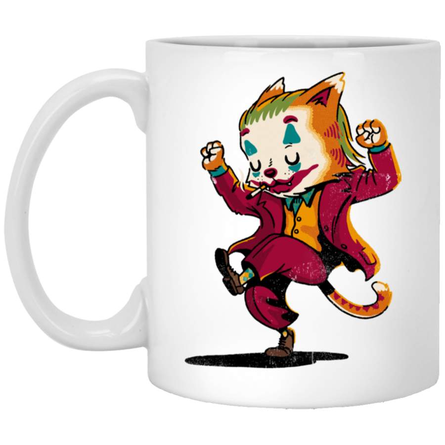 Joker Cat White Mug