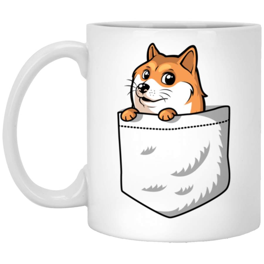 Doge Pocket (Pocket Doge ) White Mug