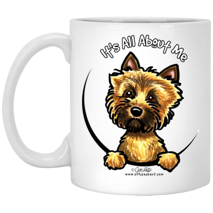 Cairn Terrier Its All About Me Fitted White Mug