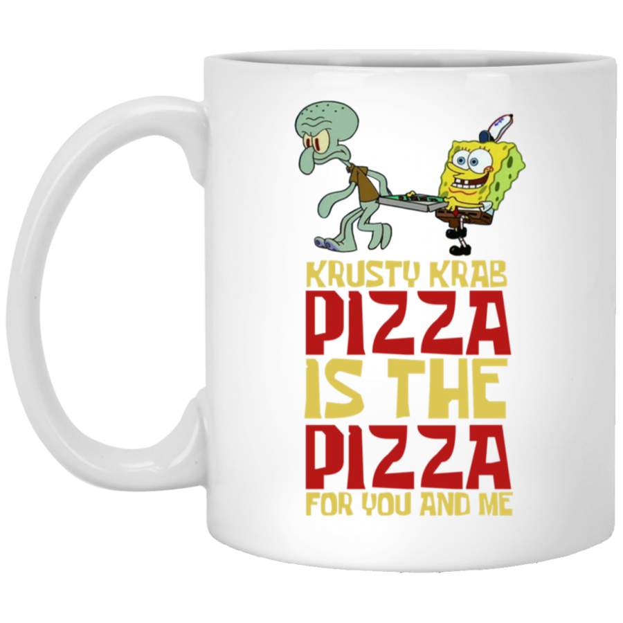 Krusty Krab Pizza Spongebob White Mug