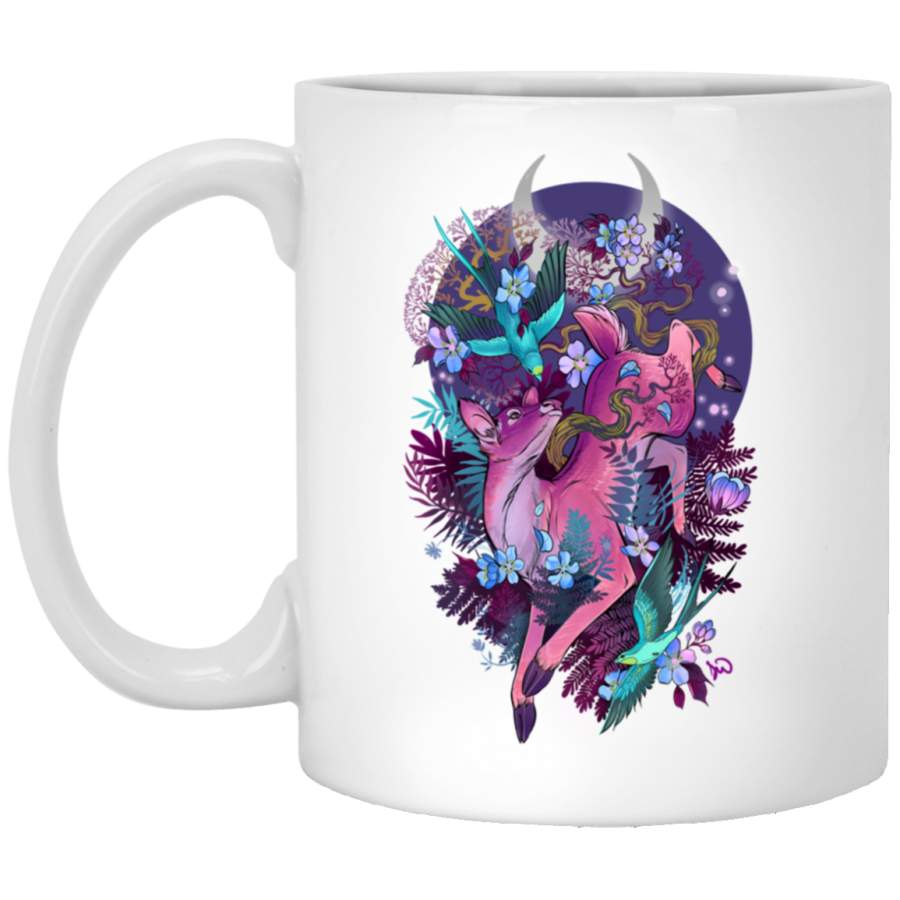 Mystic Midnight Pink White Tail Doe Classic White Mug