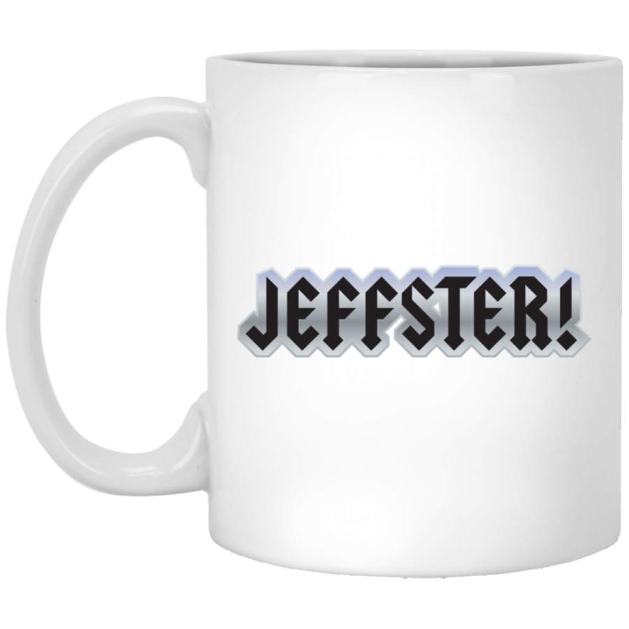 Jeffster tribute band from Chuck TV show White Mug