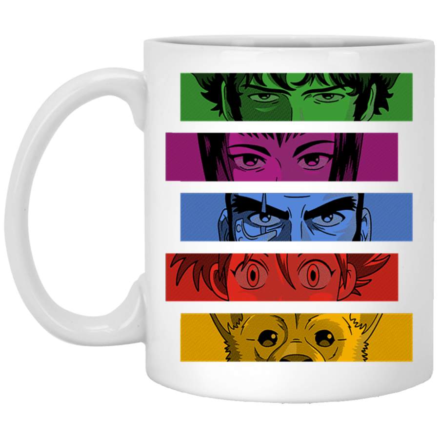 Cowboy bebop Team V-Neck T-Shirt White Mug