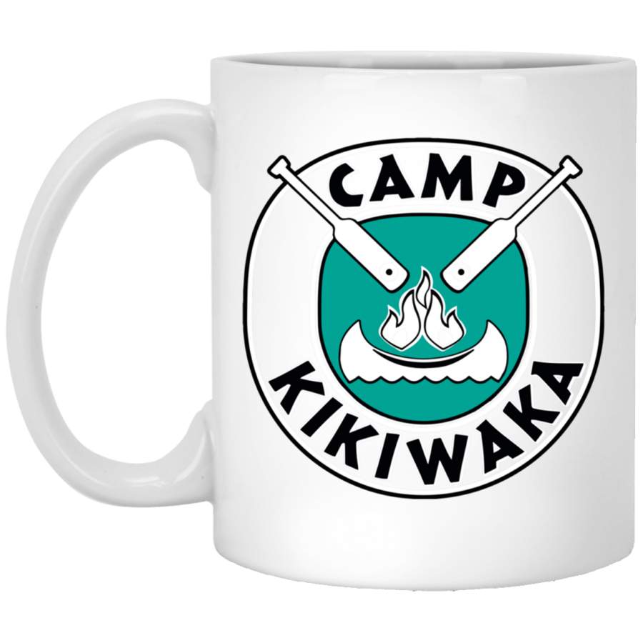 Camp Kikiwaka Bunkd red background Classic White Mug