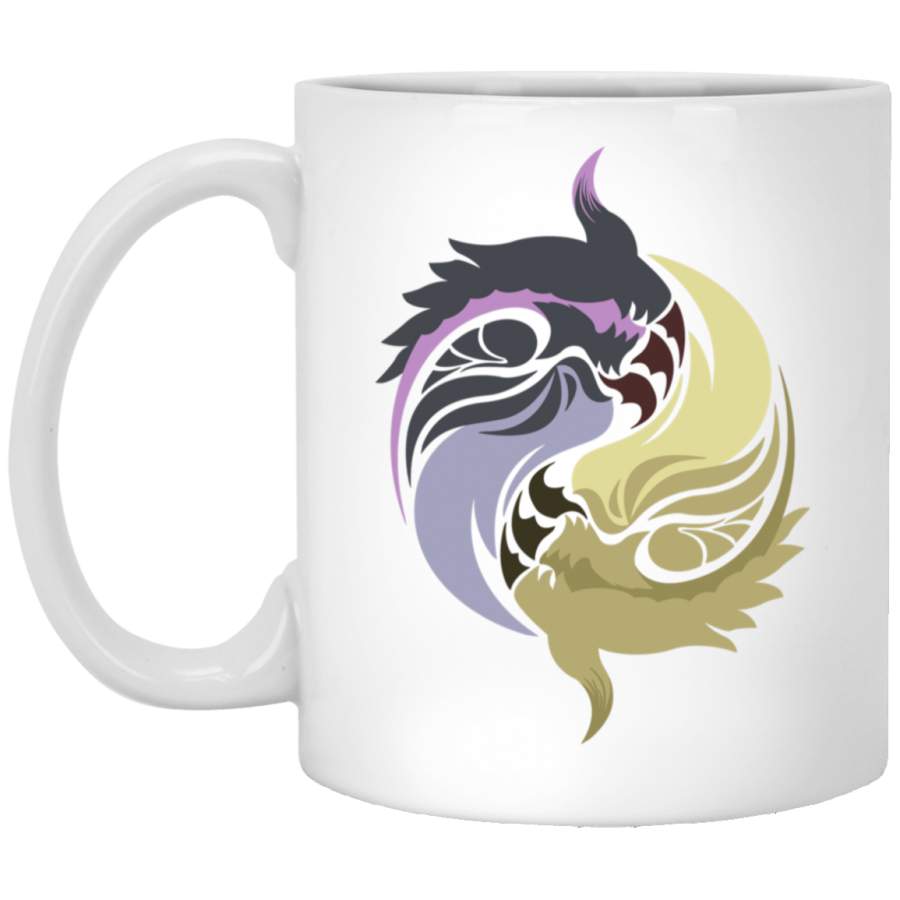 Chaos Within Goa Magara amp Shagaru VNeck White Mug