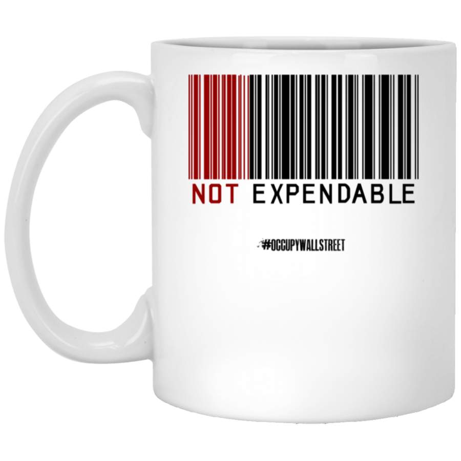 NOT EXPENDABLE Fitted White Mug