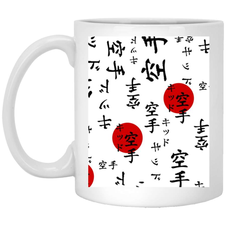 Lucass The Karate Kid Outfit Graphic White Mug