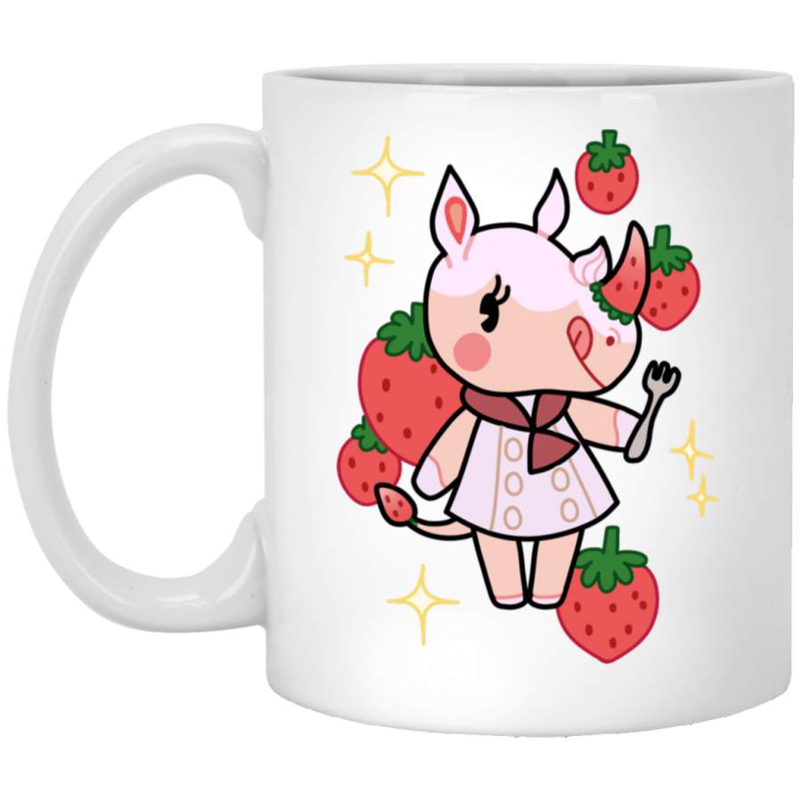 Merengue of Animal Crossing Fitted White Mug