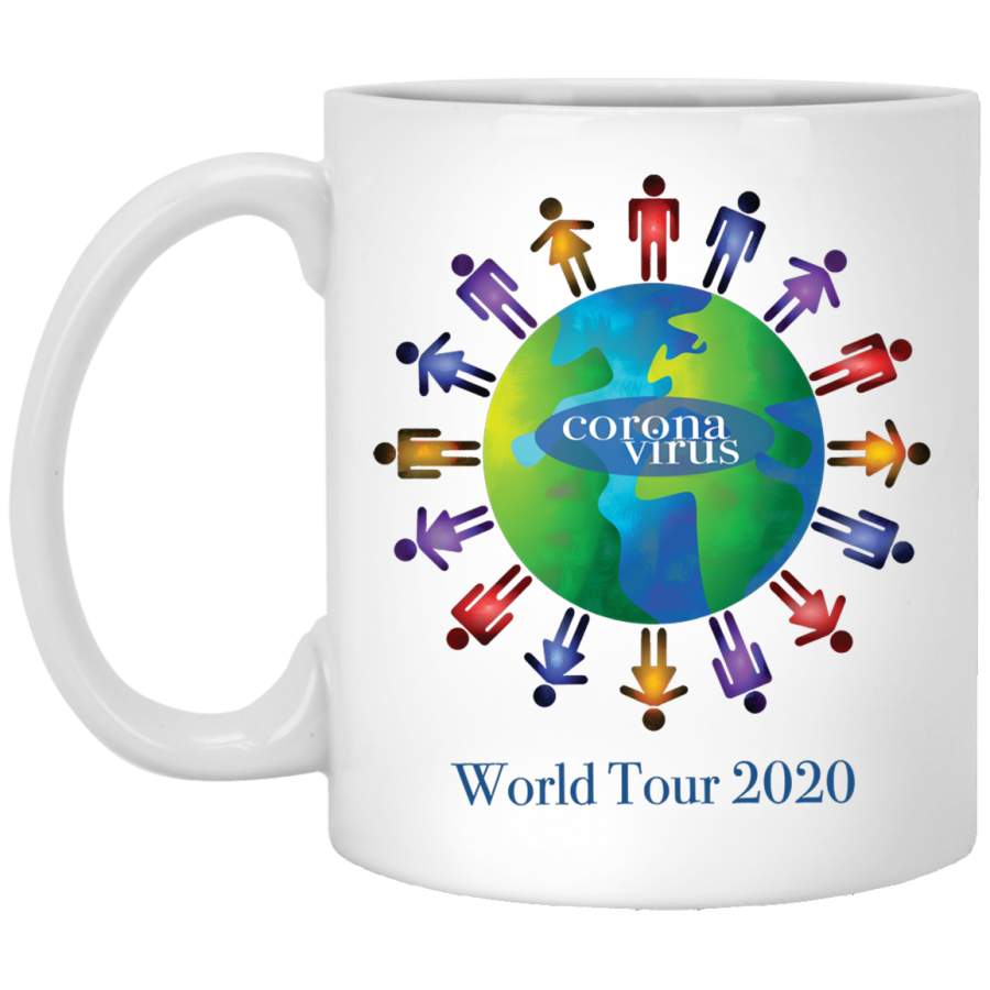 Coronavirus World Tour 2020 White Mug