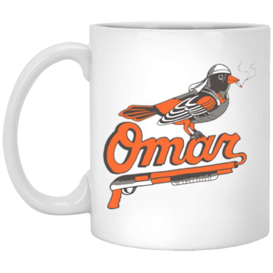 Omar The Wire Baltimore Oriole T White Mug