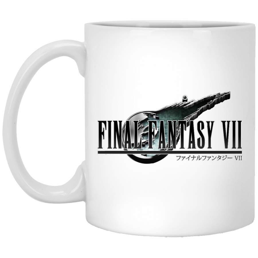 FFVII Remake Logo White Mug