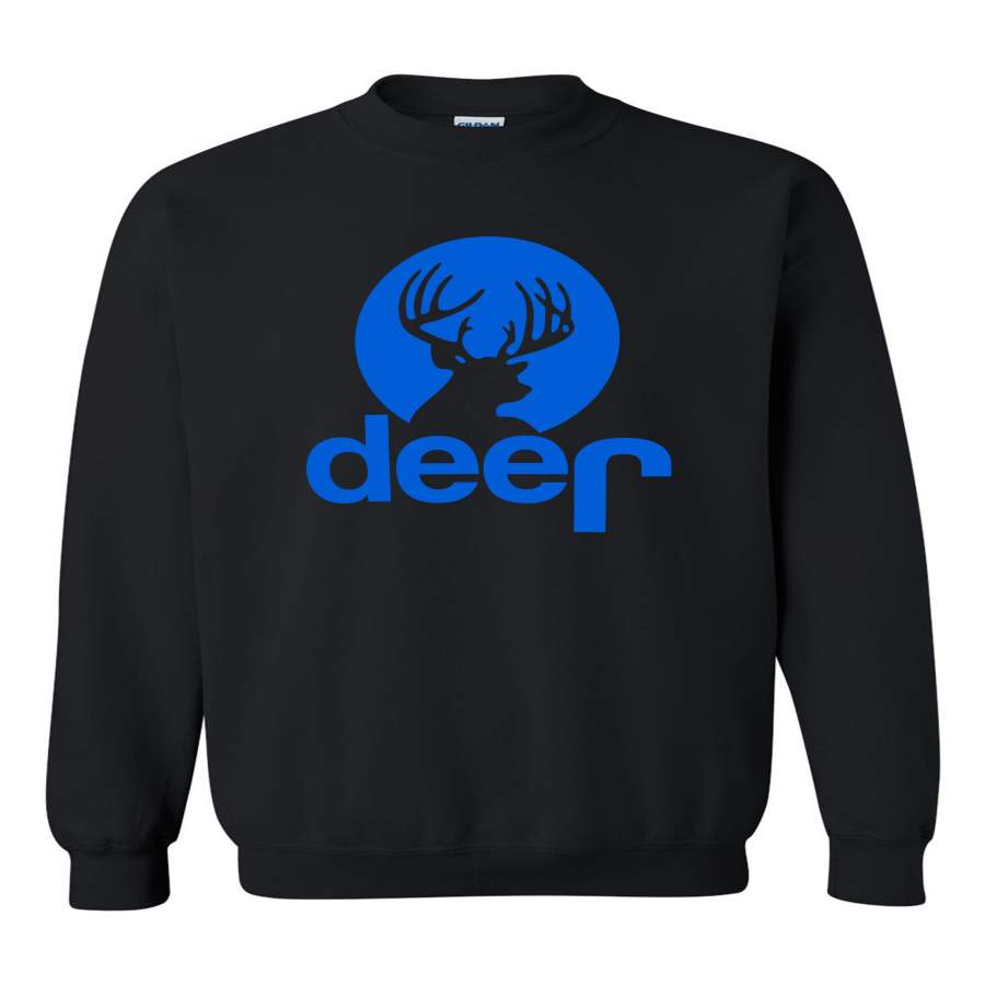 Blue Jeep Sweatshirt Jeep Deer Hunting Buck Shirt Unisex Crew-neck Sweatshirt Tee