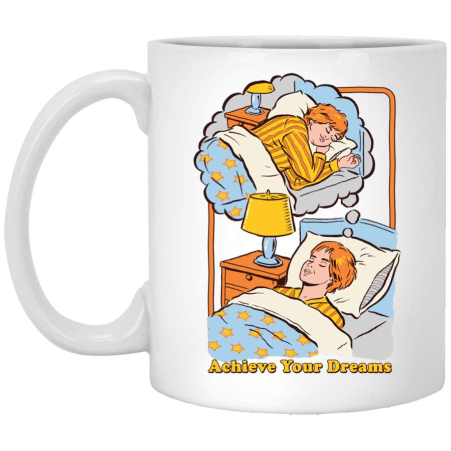 Achieve Your Dreams Fitted White Mug