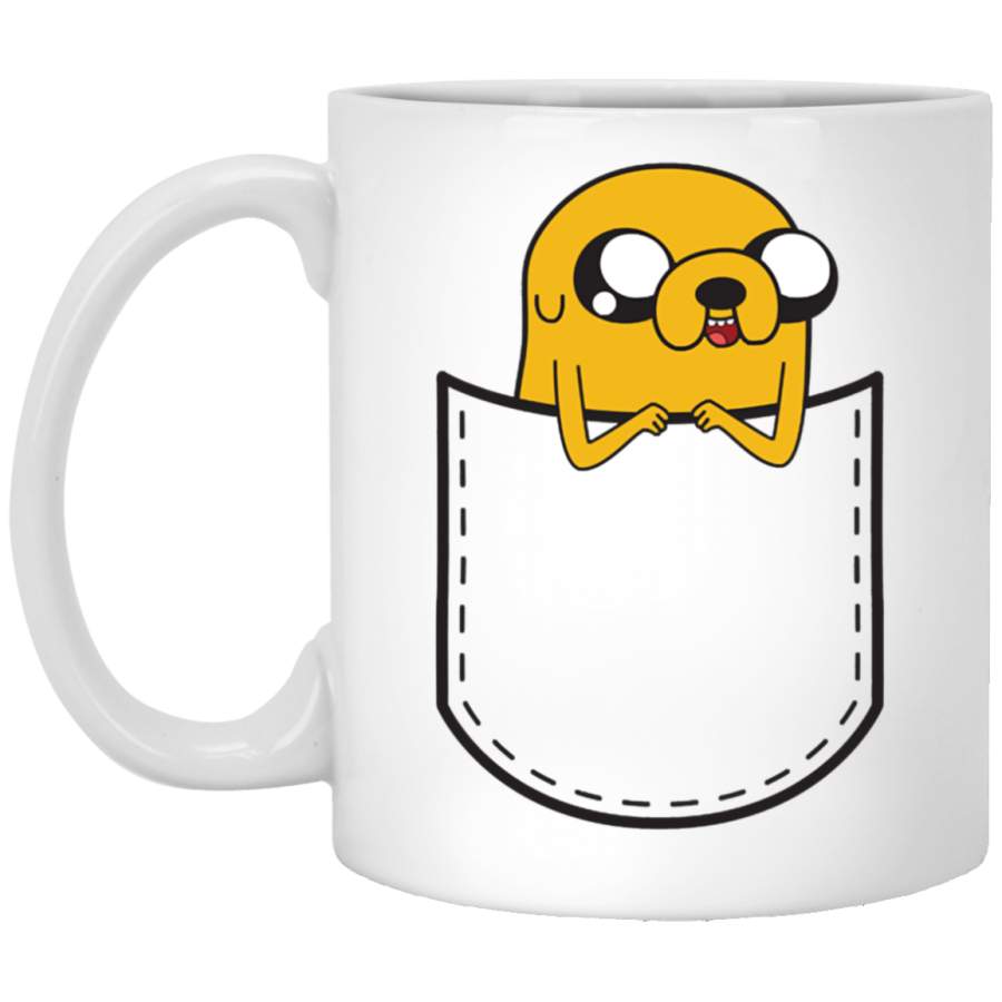 Adventure Time Pocket Jake White Mug