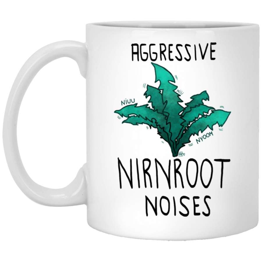 Aggressive nirnroot noises White Mug