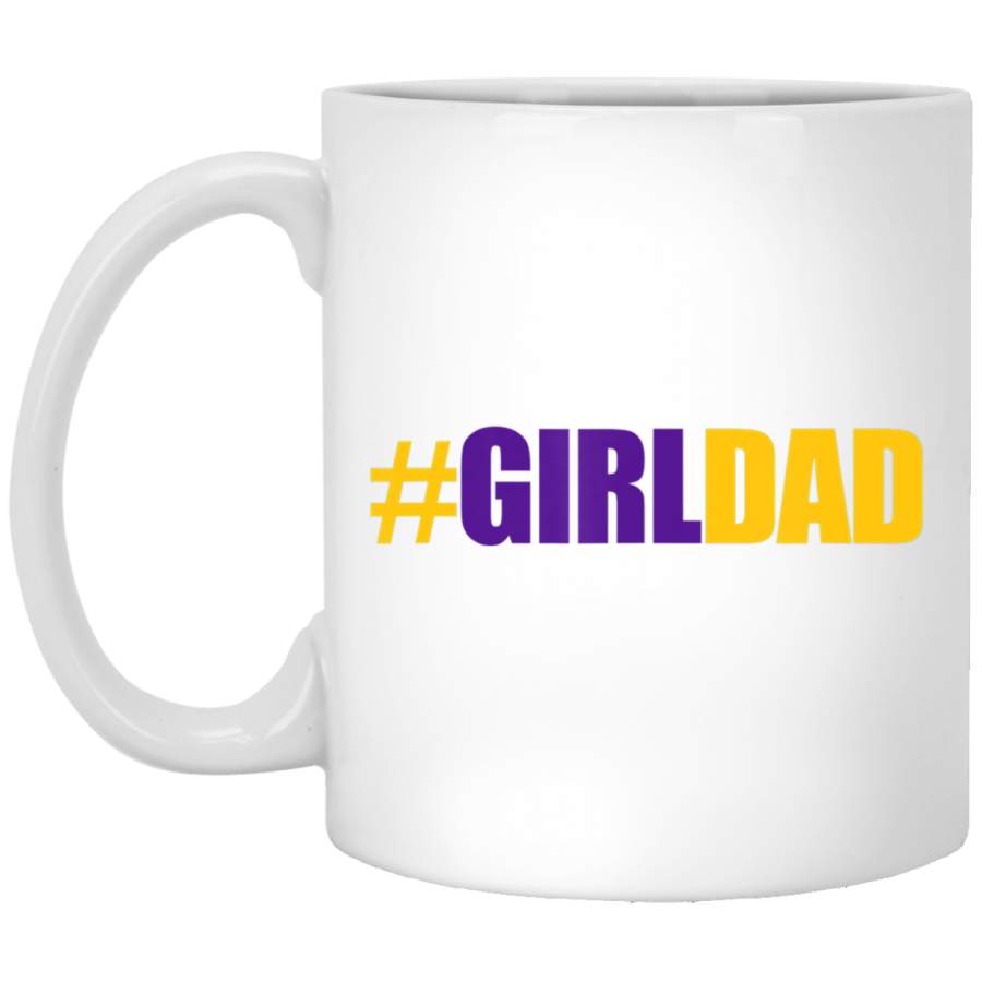 Girldad Girl Dad Father of Daughters fathers day White Mug