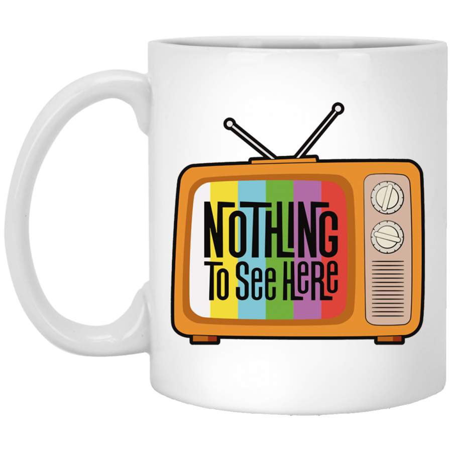 Nothing To See TV White Mug