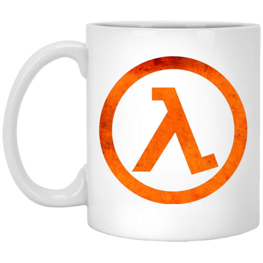 ?? GEEK ?? Half Life Rust Logo White Mug