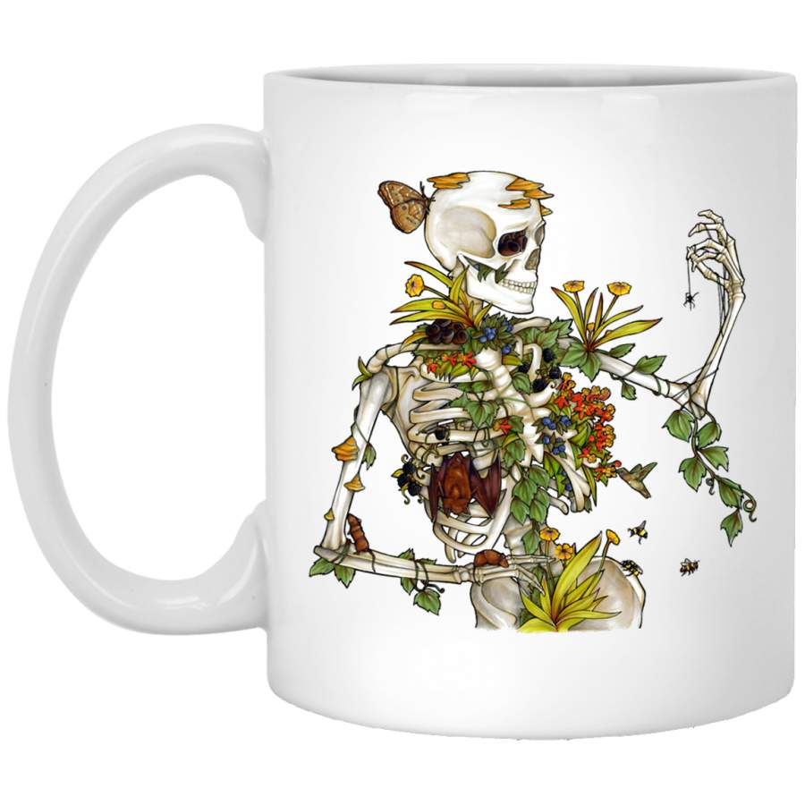 Bones and Botany Classic White Mug