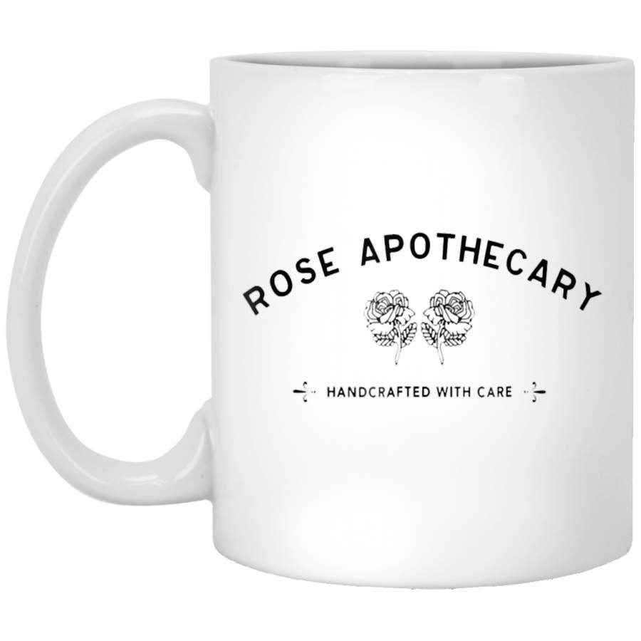 Best Seller – Rose Apothecary Logo Merchandise White Mug