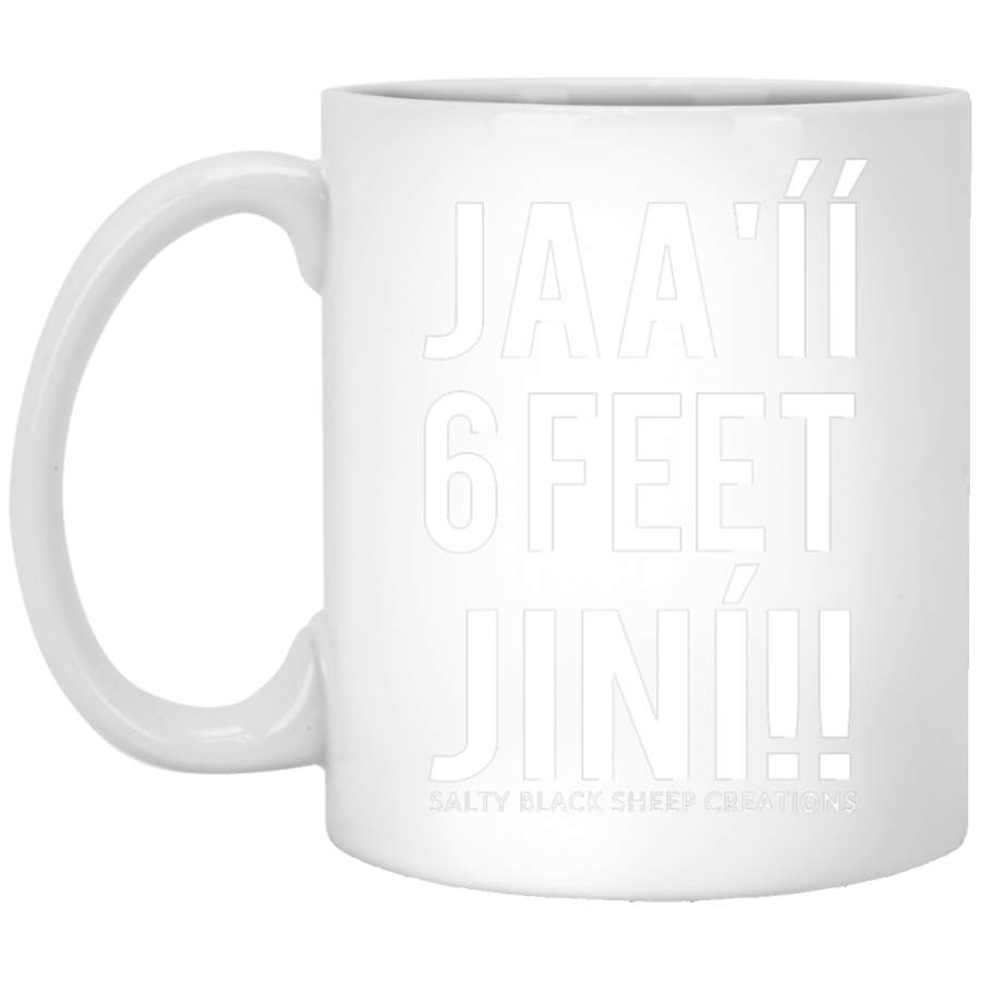 Jaa&x27;ii 6 feet! Fitted White Mug