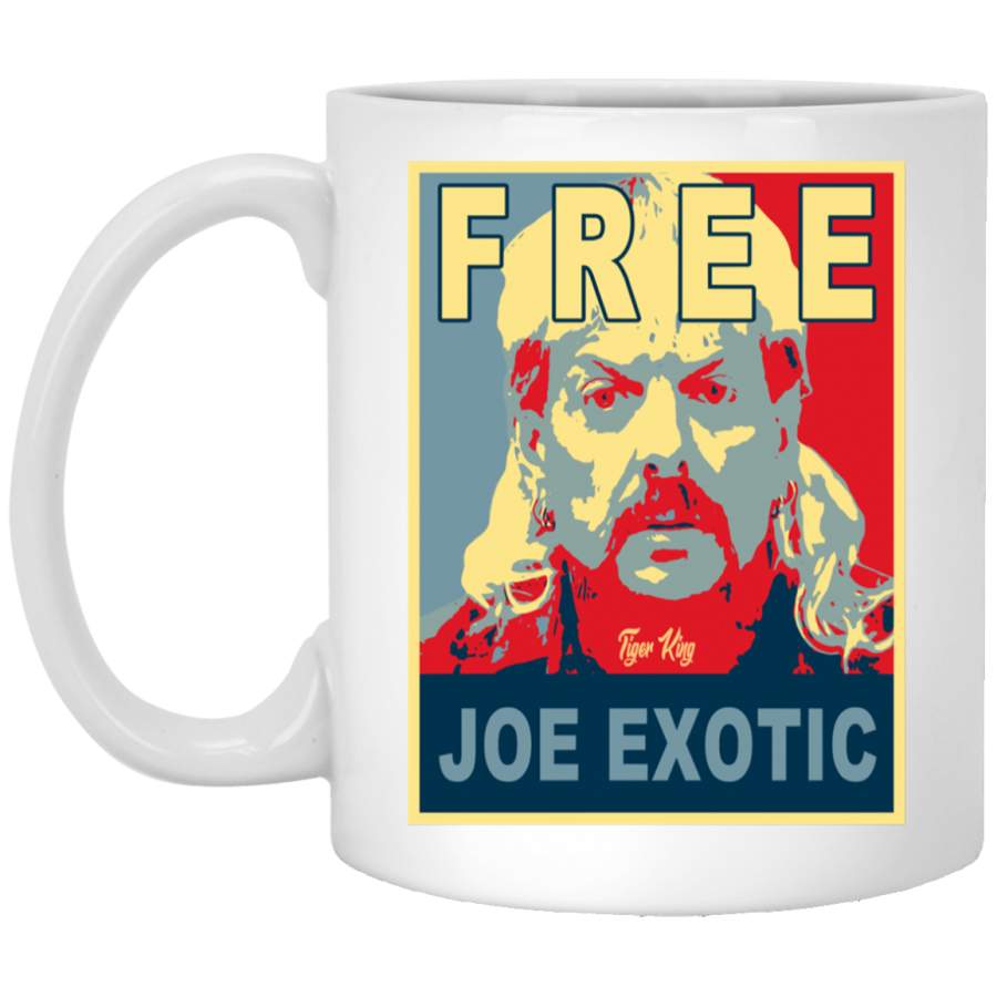 Free Joe Exotic Fitted White Mug