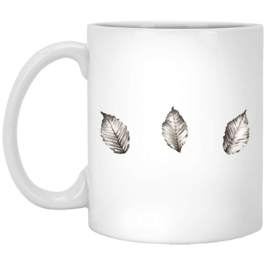 Leaf Trio Premium White Mug