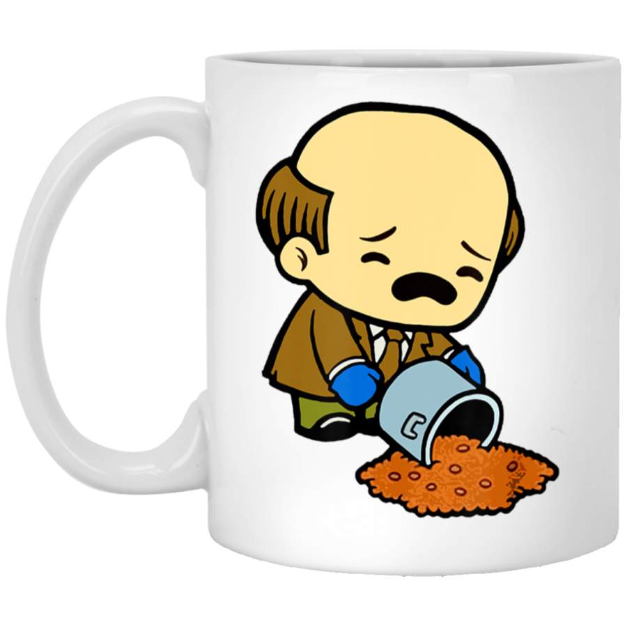 Oh No I Spilled My Chili Pot Funny Cute Cartoon White Mug