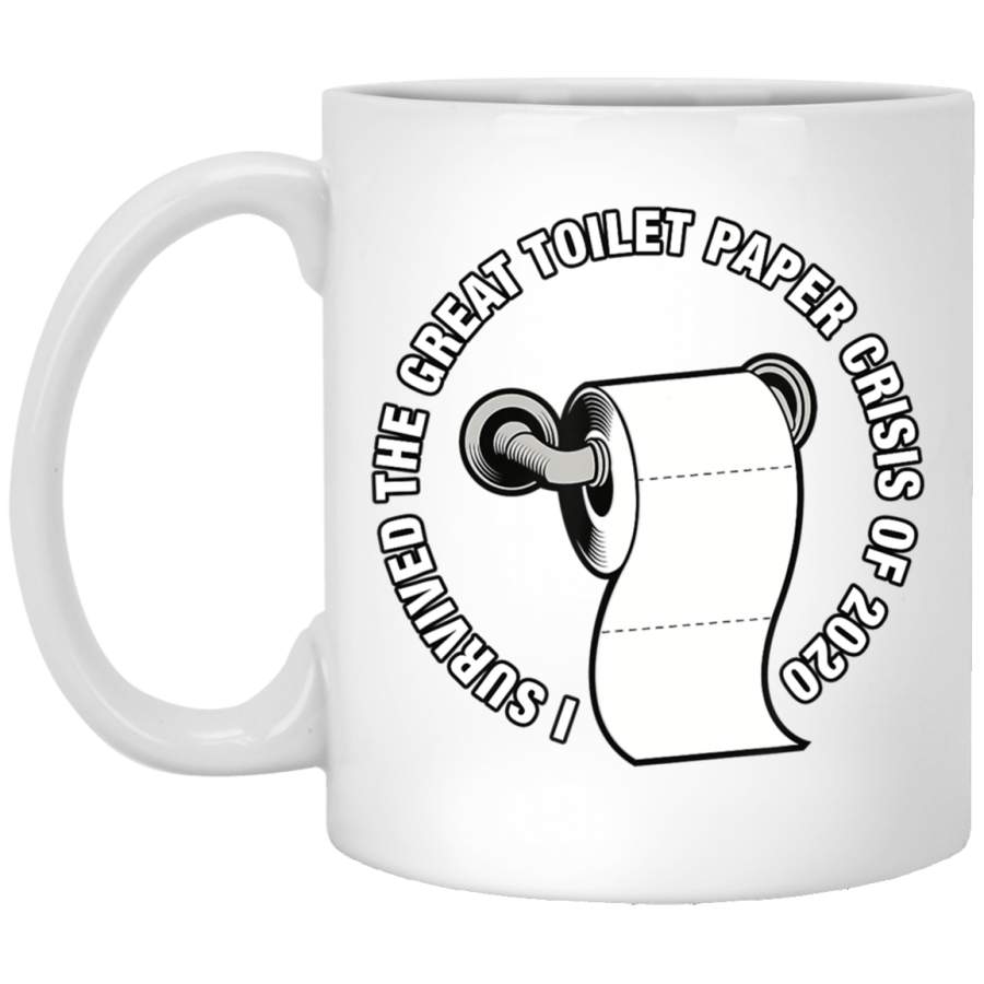 I Survived The Great Toilet Paper Crisis Of 2020 – TP Meme White Mug