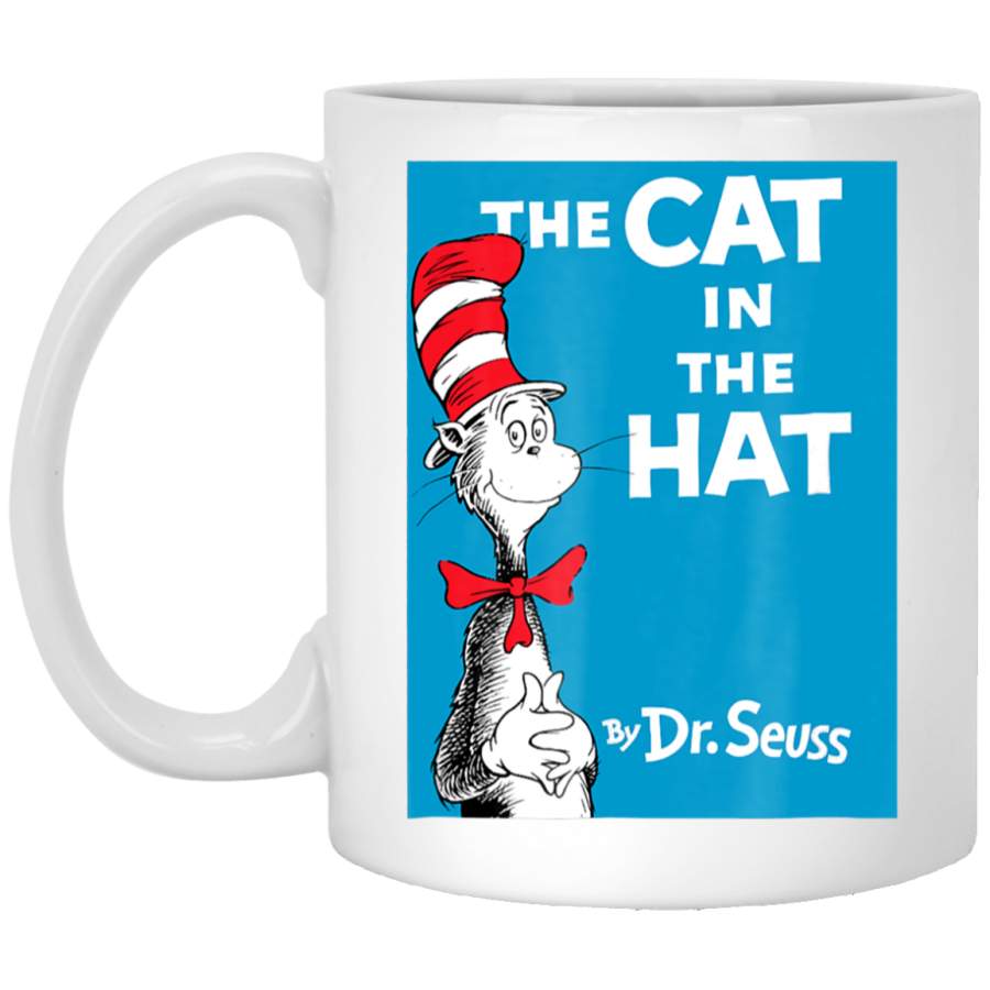 Dr. Seuss The Cat in the Hat Book Cover T- White Mug