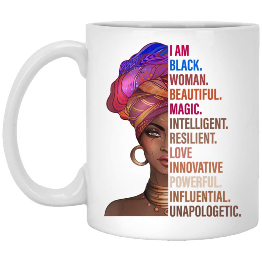 I Am Black Woman Black History Month 2019 White Mug