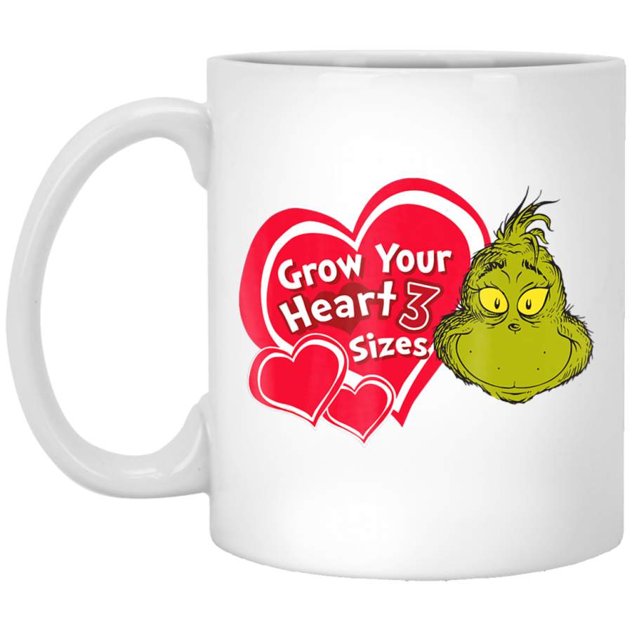 Dr. Seuss Grinch Grow Your Heart T- White Mug