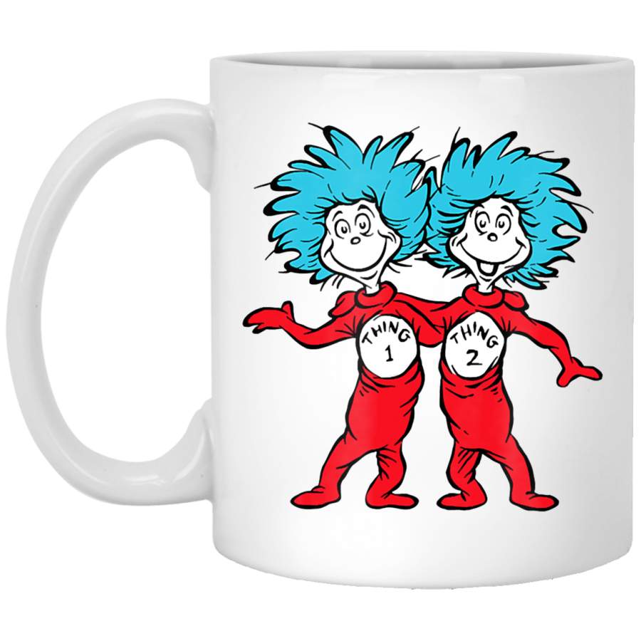 Dr. Seuss Thing 1 Thing 2 Buddies T- White Mug