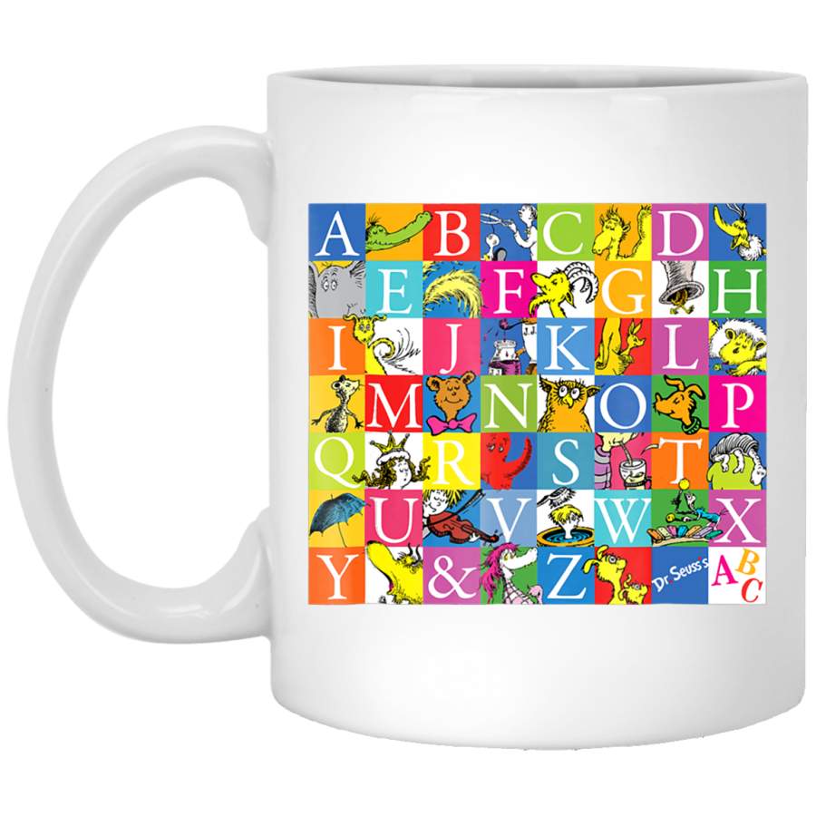 Dr. Seuss A to Z T- White Mug